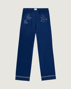 "Birds" Oudin Tencel Trousers