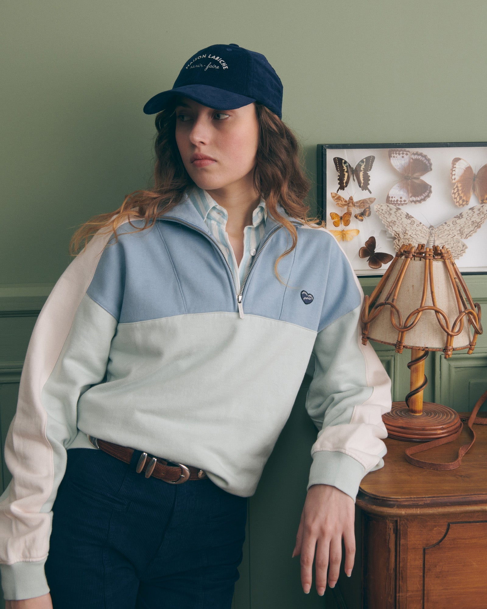"Placide Heart Patch" Sweatshirt