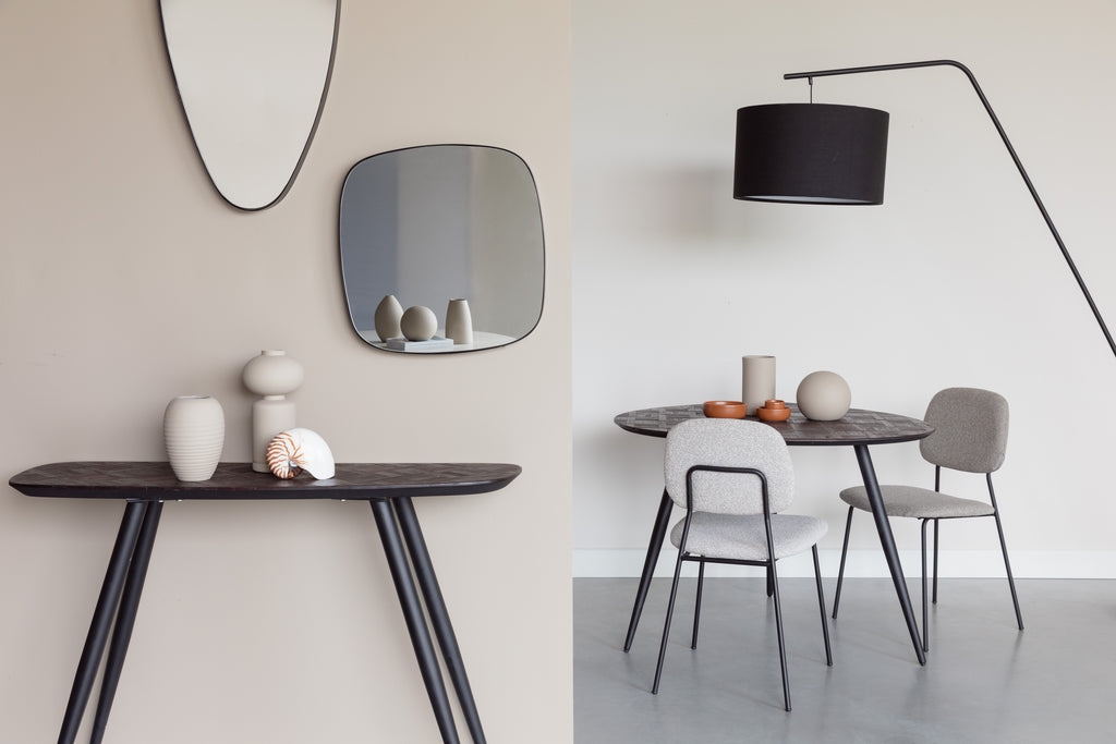 Martine - Floor lamp - Metal - Black
