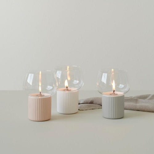 Stelton - Lámpara de aceite Hygge - Blanco
