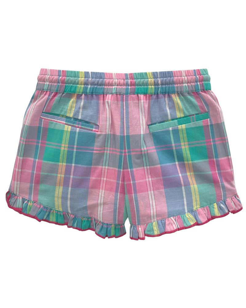 Madras Shorts - Multicolor - Girl