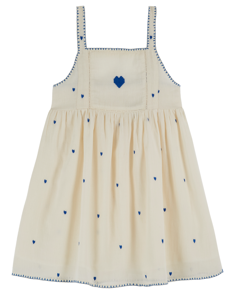Heart Embroidery Dress - Chantilly - Girl