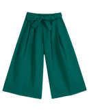 Knotted Linen And Cotton Pants - Bean - Girl