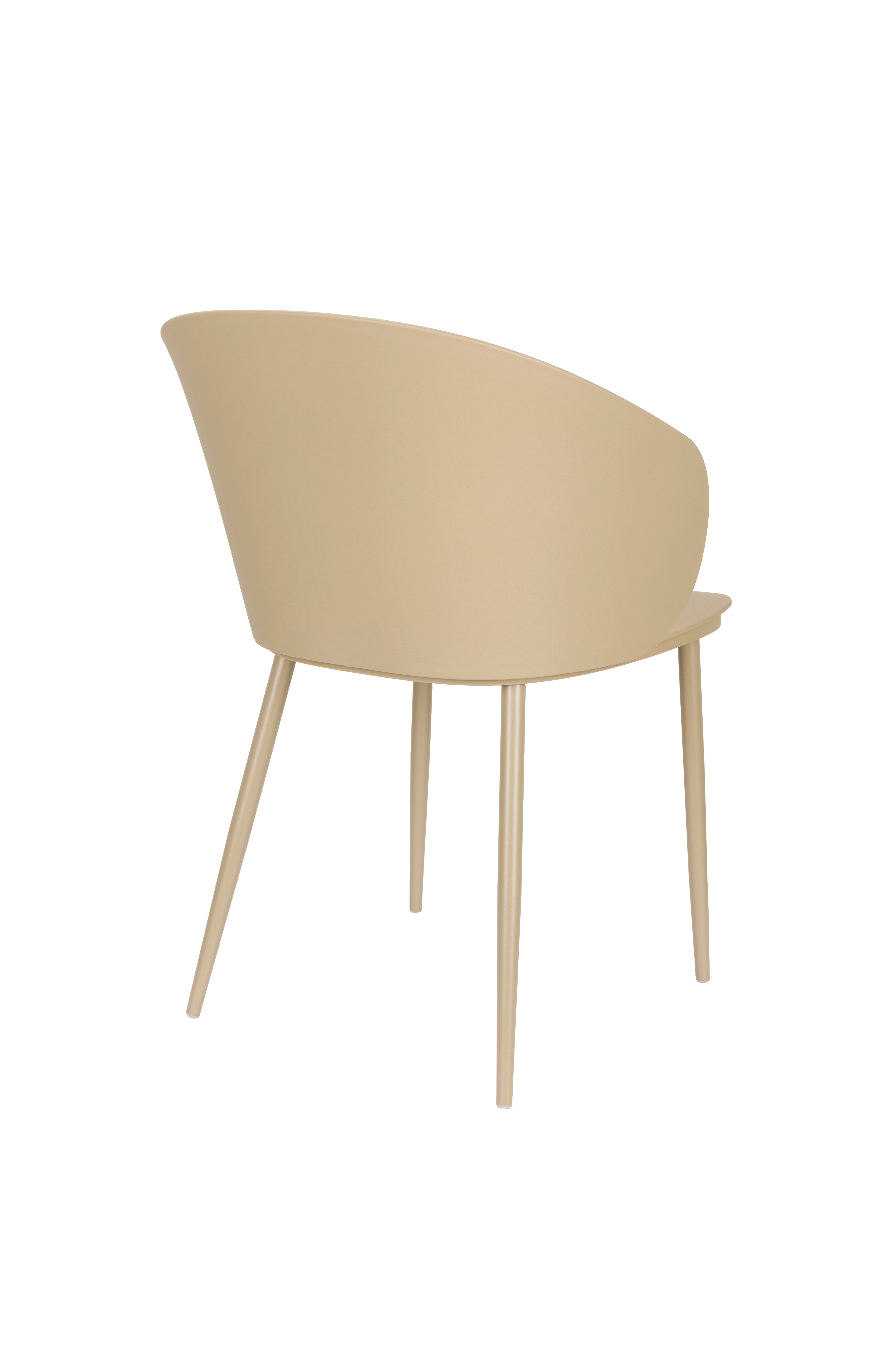 Gigi All - Dining Chair - Polypropylene Plastic - Beige/White