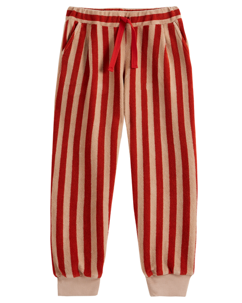 Terry Jogger - Red Stripe - Boy