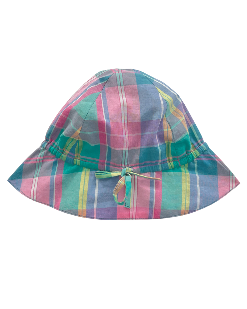 Madras plaid hat - Multicolor - Girl