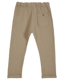 Pantalon Gaze De Coton - Mastic - Garcon