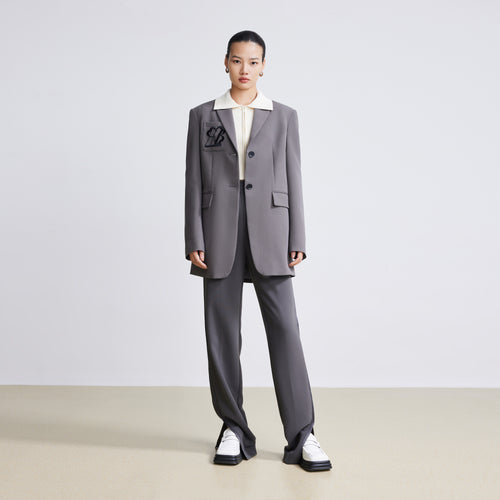 Lily - Blazer - Gris Anthracite Foncé
