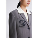 Lily - Blazer - Gris Anthracite Foncé