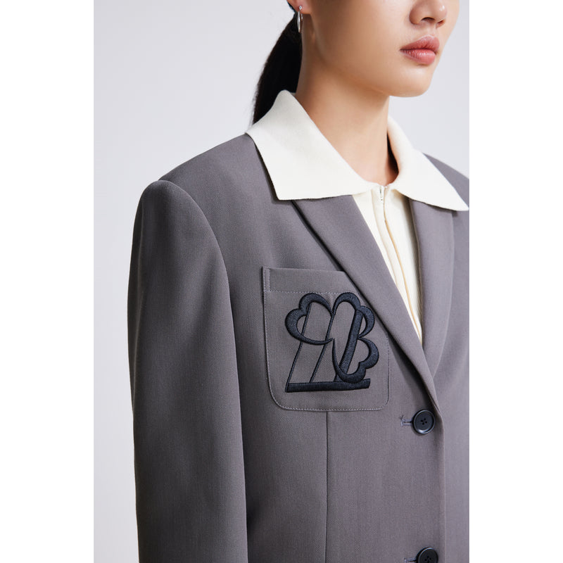 Lily - Blazer - Gris Anthracite Foncé