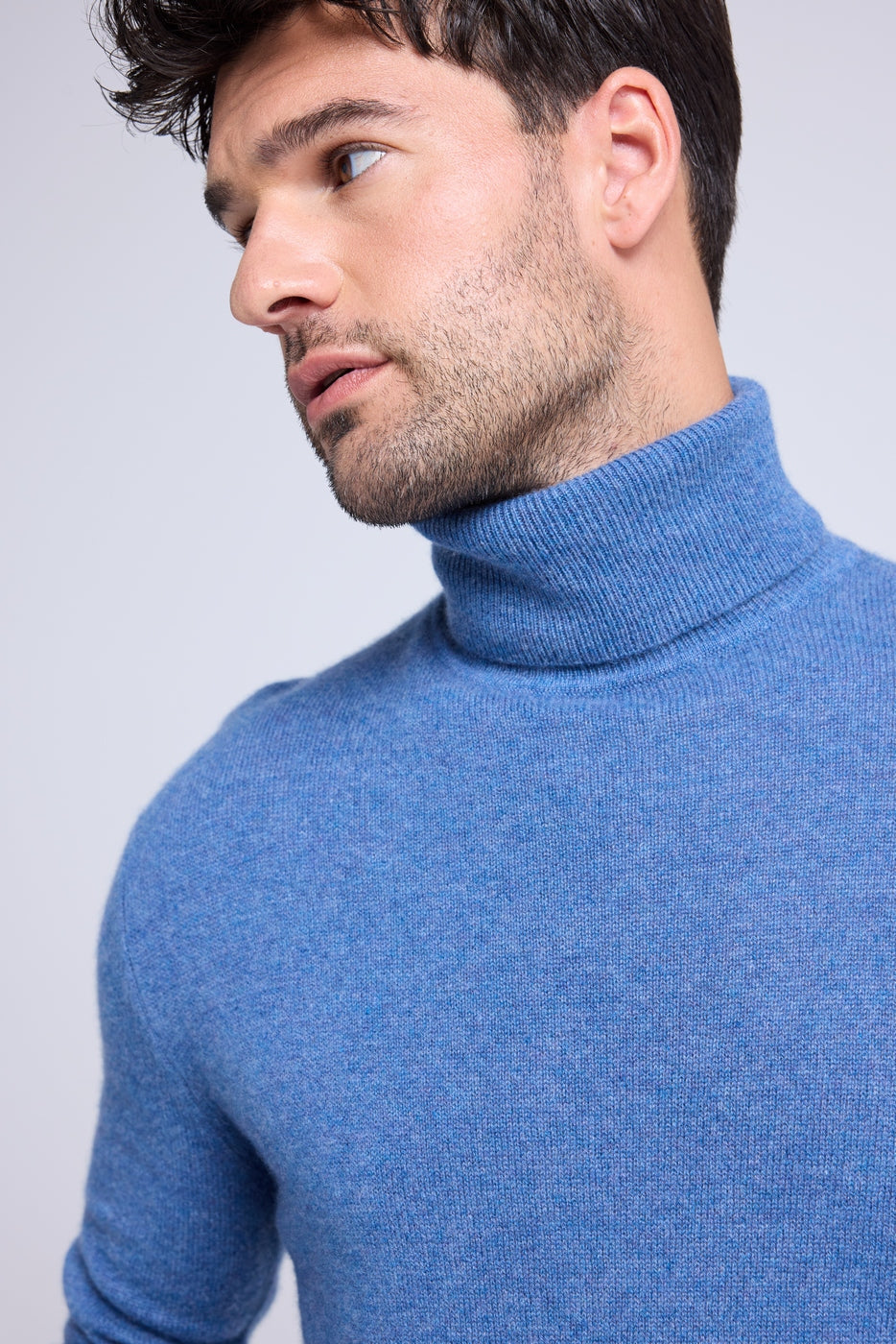 Maglione Collo Alto Zach - Blu Jeans