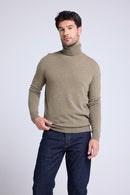 Pull Col Roule Zach - Vert Khaki