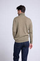 Pull Col Roule Zach - Vert Khaki