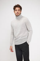 Pull Col Roule Zach - Gris Clair