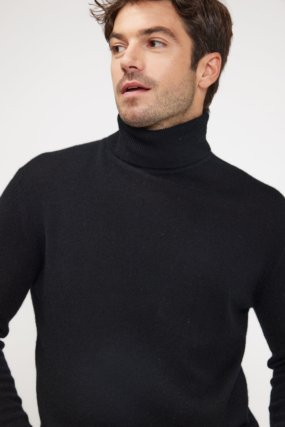 Zach Turtleneck Jumper - Black