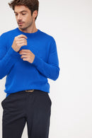 Pull Col Rond Zach - Bleu Roi