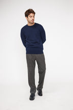 Pull Col Rond Zach - Bleu Marine