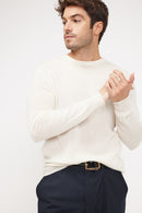 Pull Col Rond Zach - Blanc