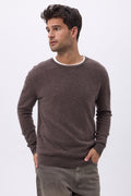 Col Rond Homme Zach - Marron Chine - Homme