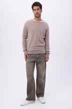 Col Rond Homme Zach - Taupe - Homme