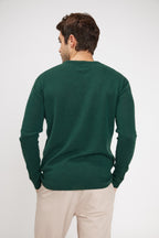 Jersey de Cuello Redondo Zach - Verde Botella
