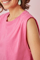 Zaeba Tank Top - Neon Pink