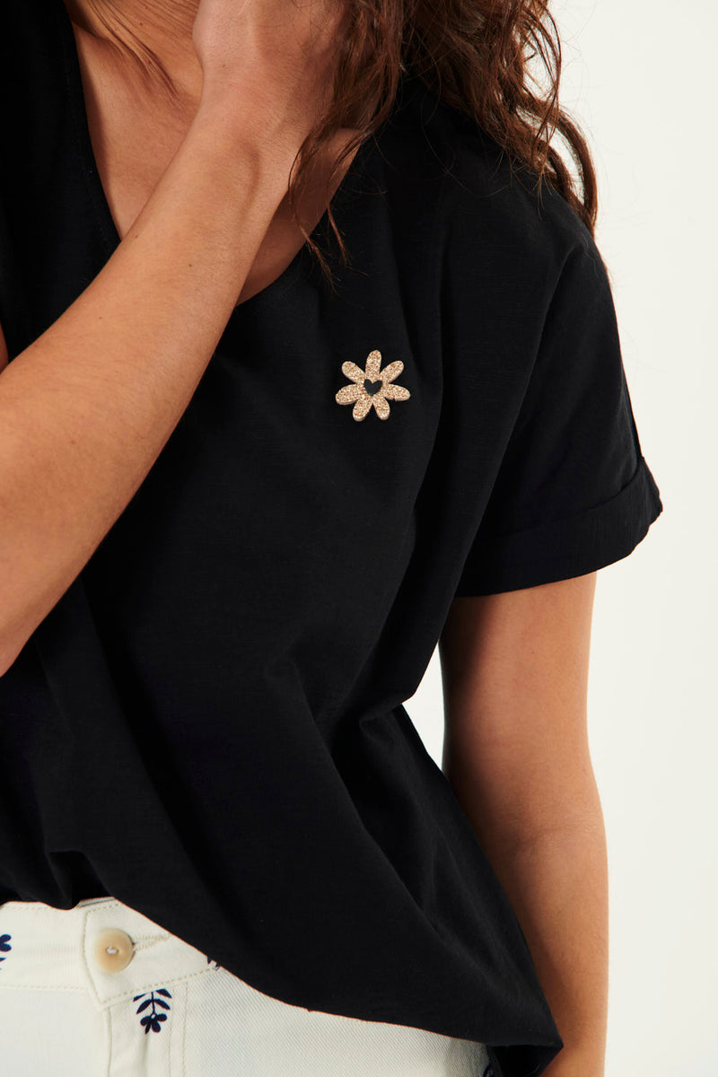 Tee Shirt Zaeline - Noir