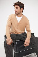 Cardigan Col V Zael - Beige