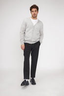 Zael V-Neck Cardigan - Pearl Grey - 100% Cashmere Oeko-Tex - Man