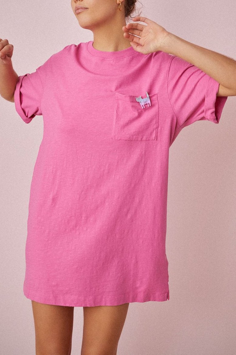 Vestido Zaez - Rosa Neón