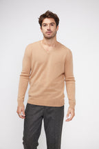 V-Ausschnitt-Pullover Zaher – Beige