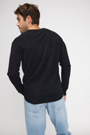 Pull Col V Zaher - Noir - 100% Cachemire Oeko-Tex - Homme