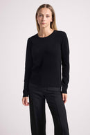 Pull Col Rond Coeur Coudes Zaime - Noir Rouge