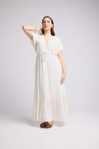 Vestido Largo - Zaira - Blanco