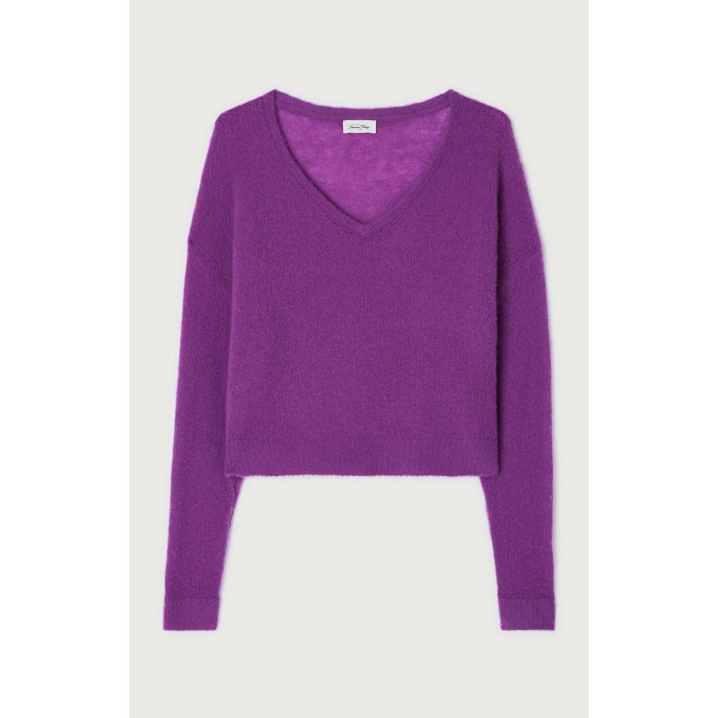 V-Neck Jumper - Figue - Women