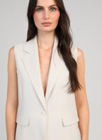 Veste Sans Manches Zakarita Ecru