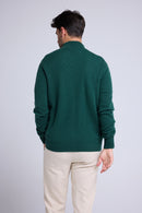 Gilet Zippe Col Montant Zamil - Vert Bouteille