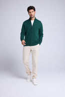 Gilet Zippe Col Montant Zamil - Vert Bouteille