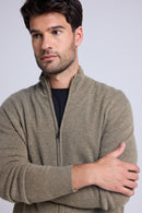 Gilet Zippe Col Montant Zamil - Vert Khaki