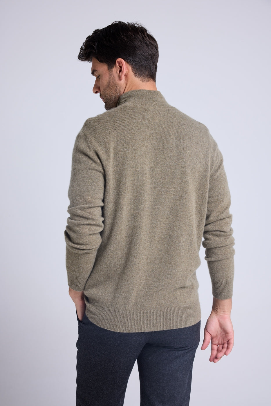 Gilet Zippe Col Montant Zamil - Vert Khaki - Homme