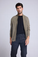 Gilet Zippe Col Montant Zamil - Vert Khaki