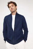 Gilet Zippe Col Montant Zamil - Bleu Marine