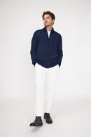 Gilet Zippe Col Montant Zamil - Bleu Marine