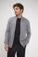 Gilet Zippe Col Montant Zamil - Gris Fonce