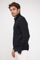 Gilet Zippe Col Montant Zamil - Noir