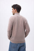 Gilet Zippe Col Montant H Zamil - Taupe - Homme