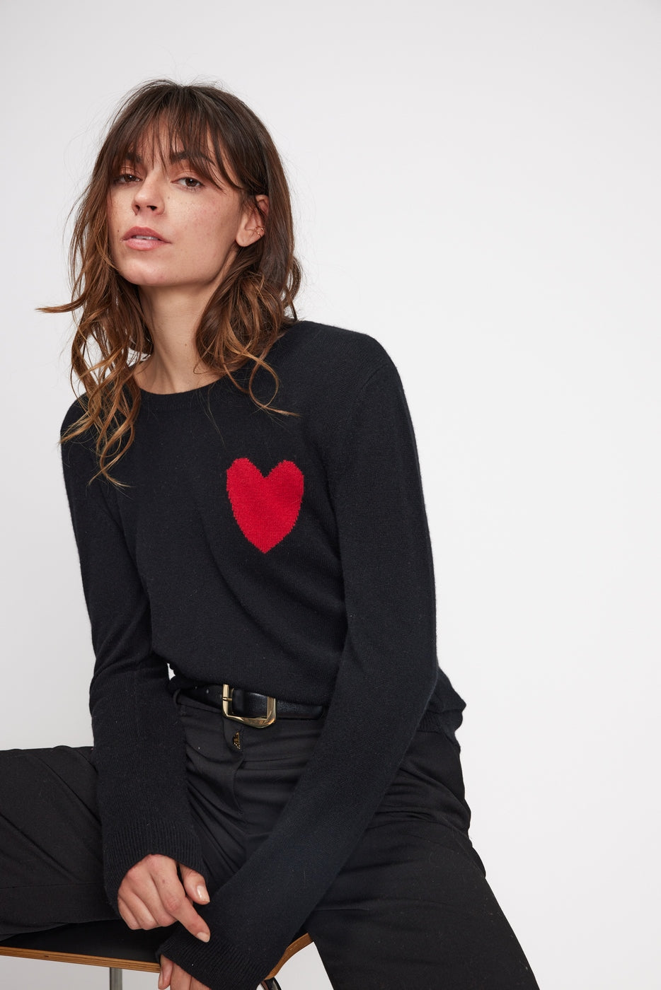 Jersey Cuello Redondo Love Heritage Zaphira - Negro Rojo