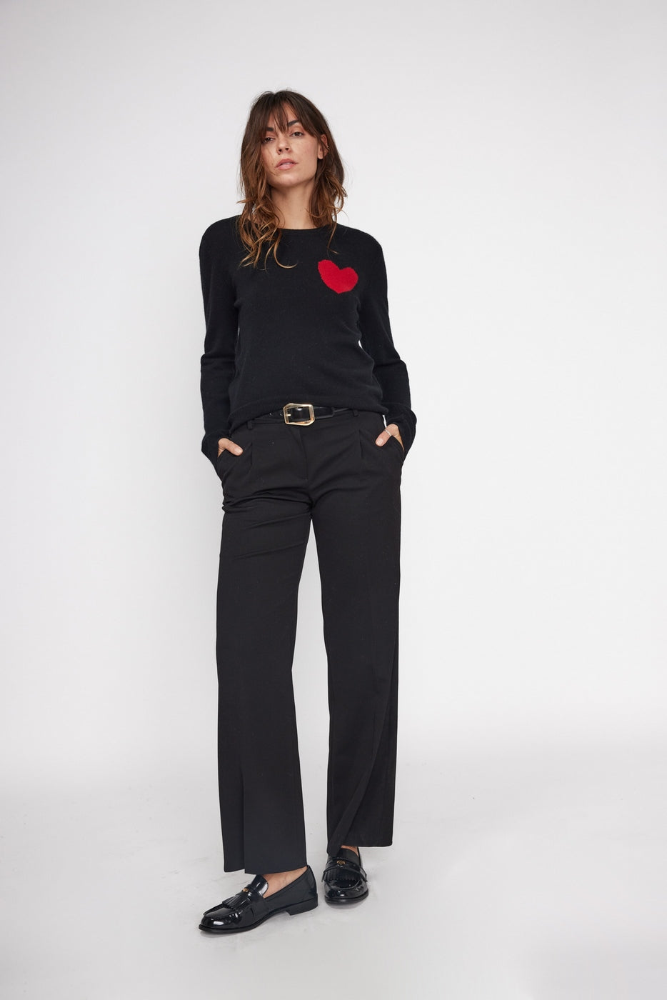 Jersey Cuello Redondo Love Heritage Zaphira - Negro Rojo