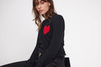 Jersey Cuello Redondo Love Heritage Zaphira - Negro Rojo