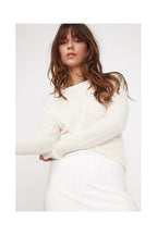Pull Col Rond Zara - Blanc